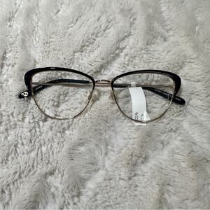 Garrett Leight Women's Black Vista Optic Clear Cat-Eye Eyeglasses Business Chic